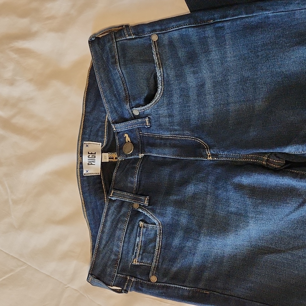 Paige skyline skinny 27 dark wash jeans